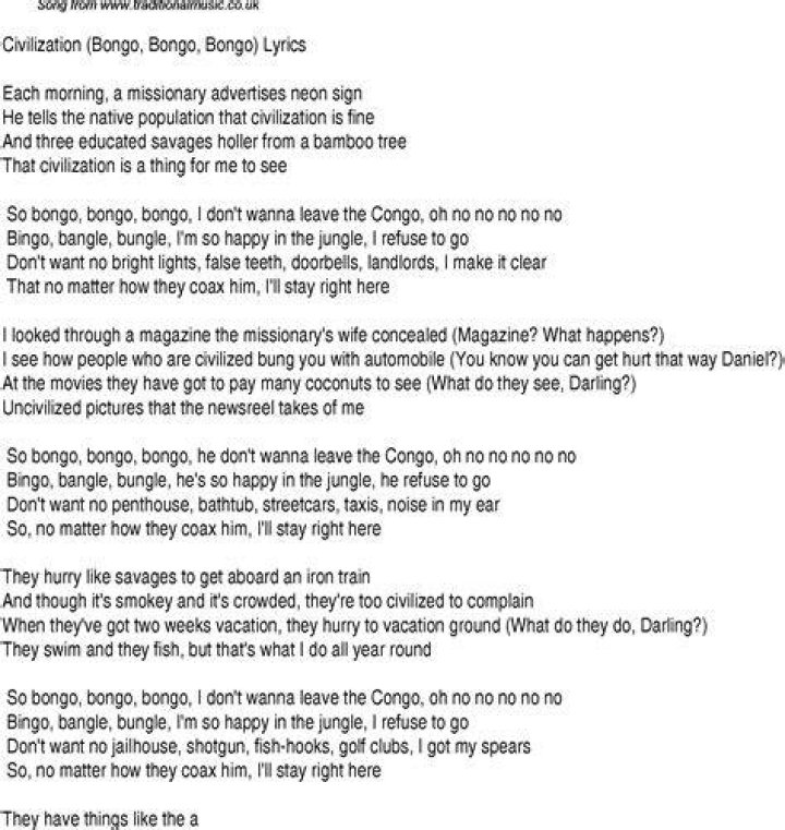 A bongo lyrics lyrics