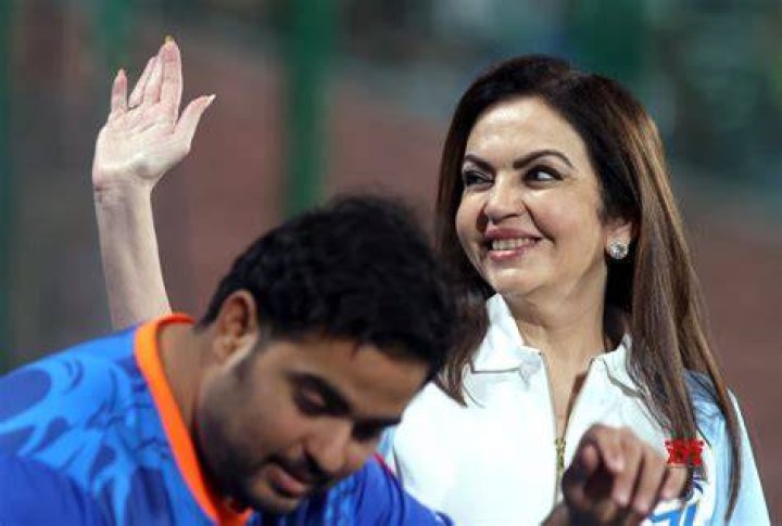 Akash Ambani During Match