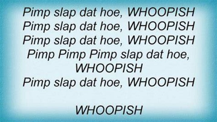 And i reach back and slap a hoe rolling like a pimp lyrics