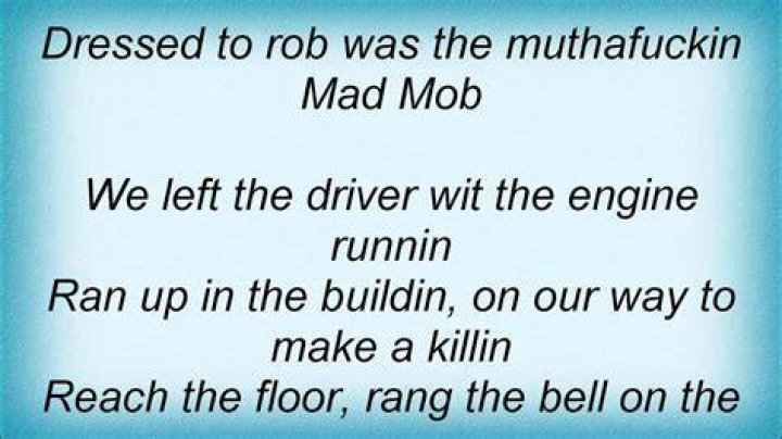 Armed robbery lyrics