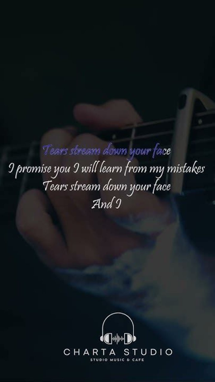 As i watch the tears stream down her face lyrics