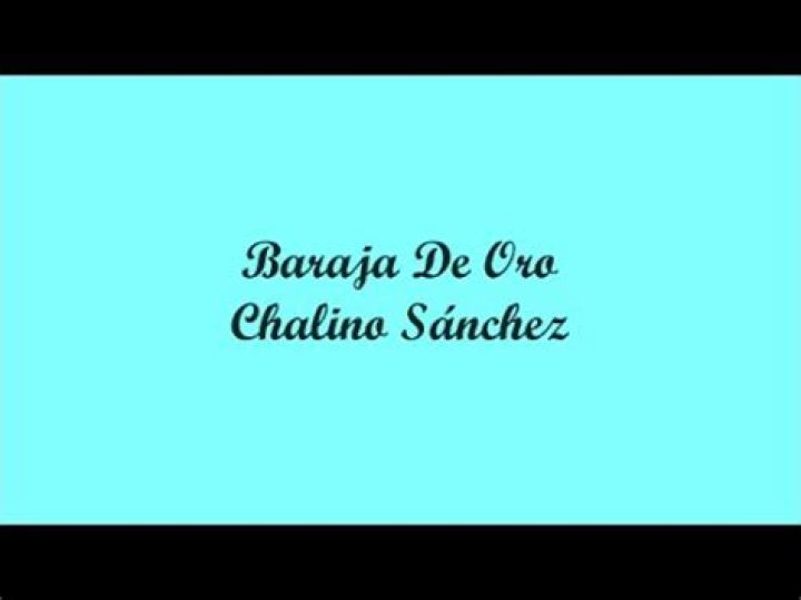 Baraja de oro lyrics