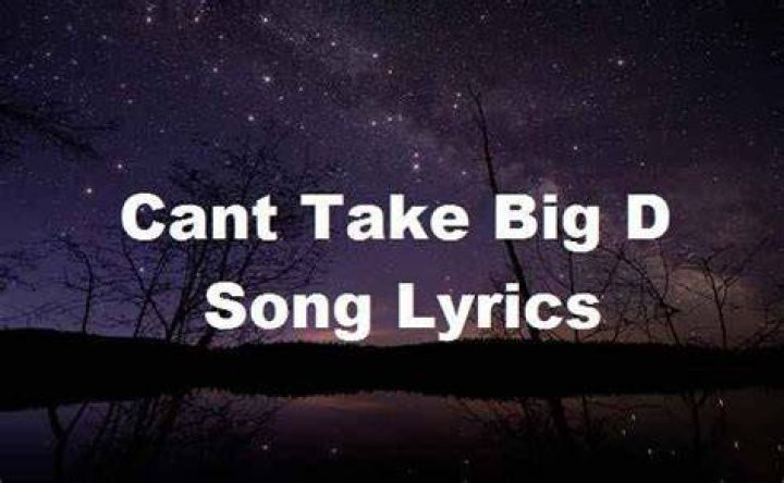 Cant take big d*** lyrics