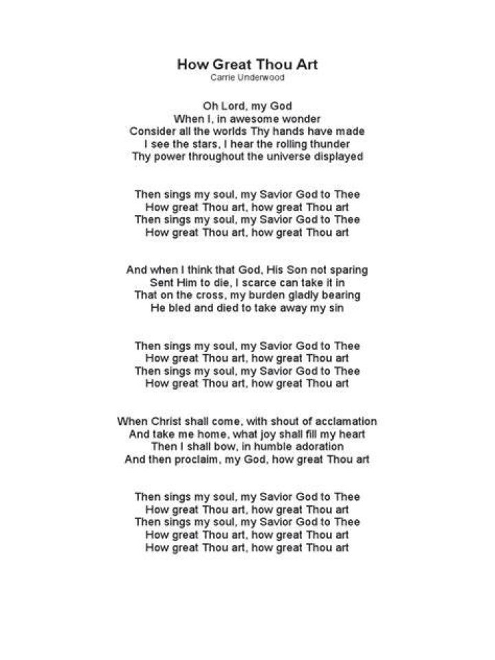 Carrie Underwood - How Great Thou Art Lyrics Meaning