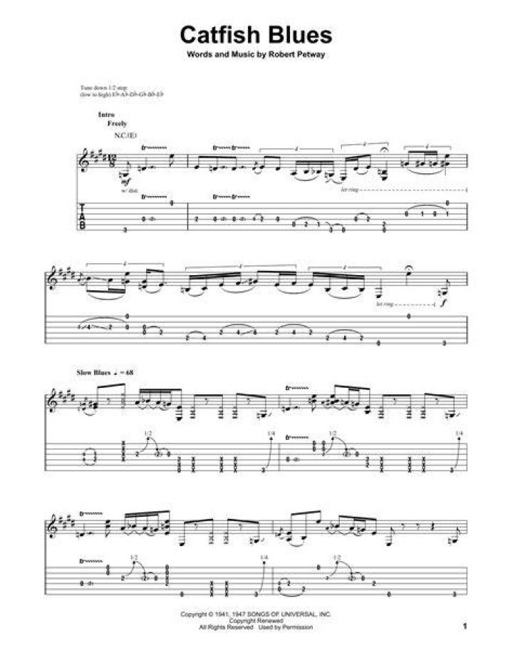 Catfish blues lyrics