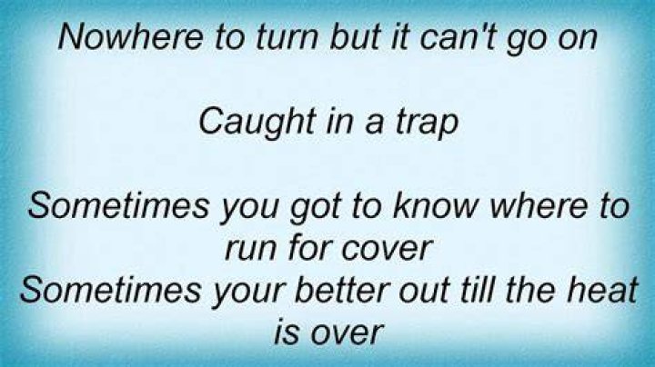 Caught in a trap lyrics