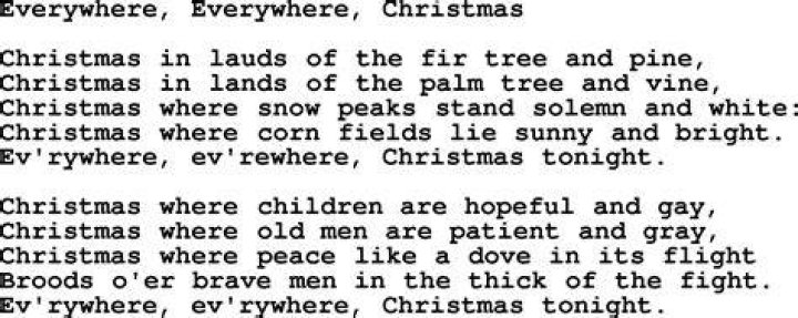 Christmas in the air christmas everywhere lyrics