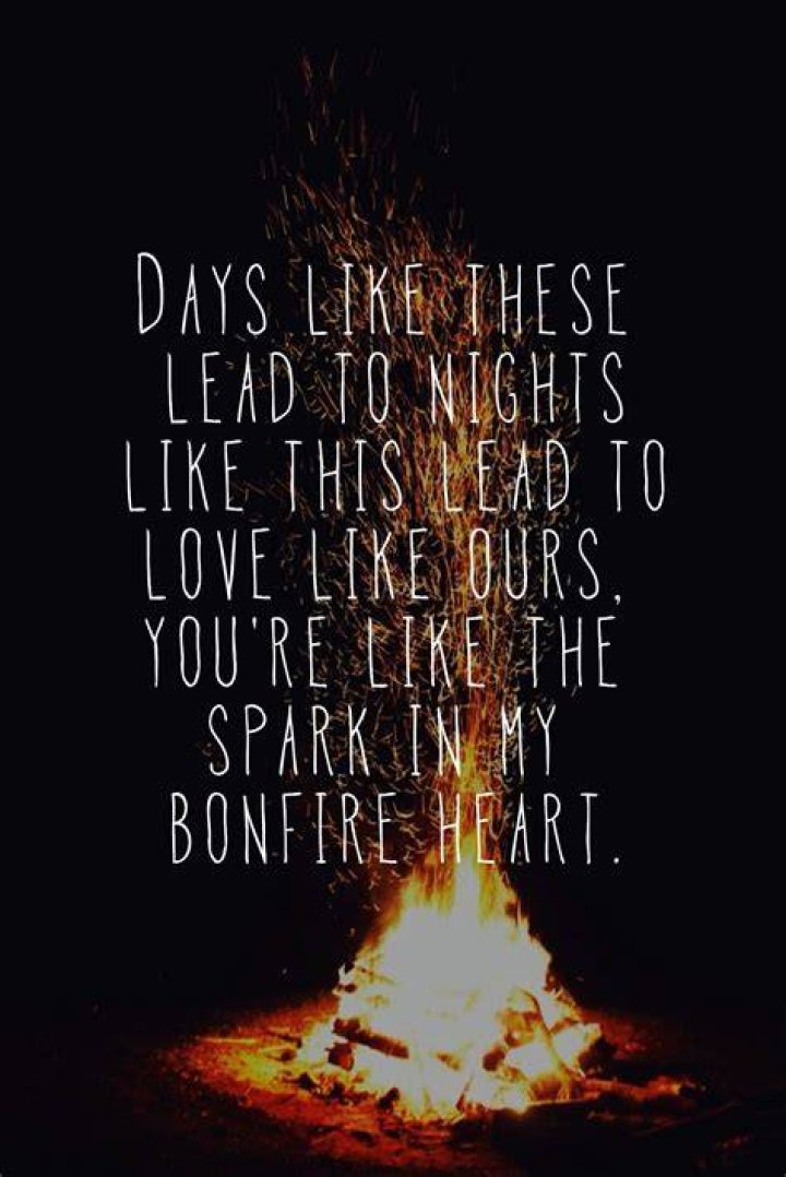 Country songs with lighting up a bonfire lyrics
