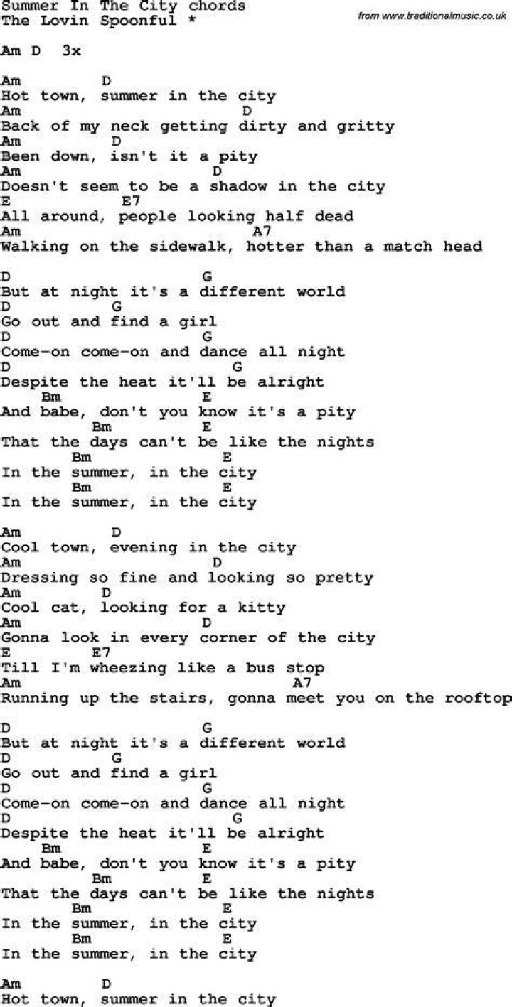 Epidemic sound in a summer city lyrics