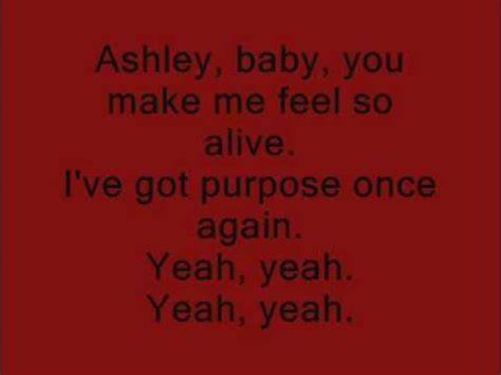 Escape The Fate - Ashley Lyrics Meaning