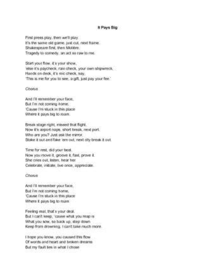 Female rap freestyle unused lyrics
