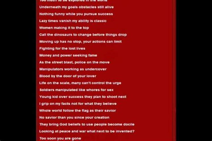 Free unused rap lyrics