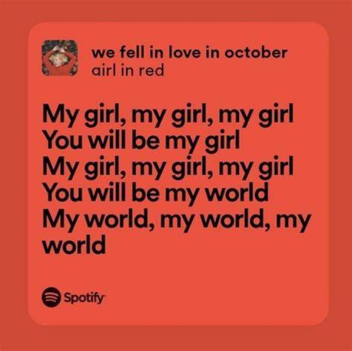 Girl in red unused lyrics