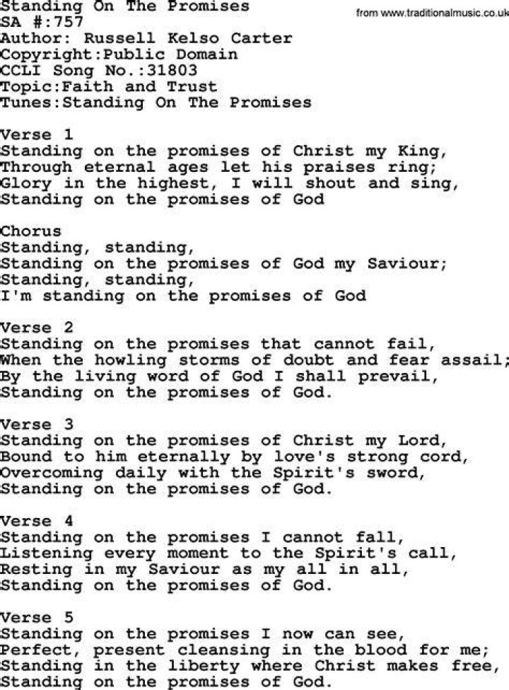 God of promises lyrics