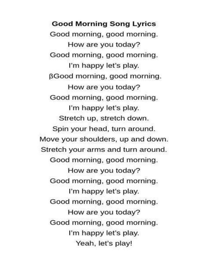 Good morning jesus this day for you lyrics