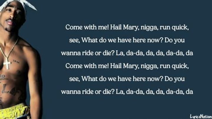 Hail mary by 2pac lyrics