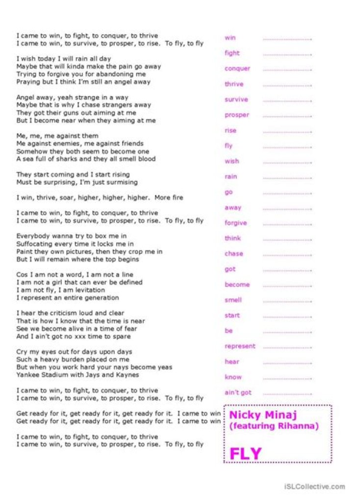 Higher nicki minaj lyrics