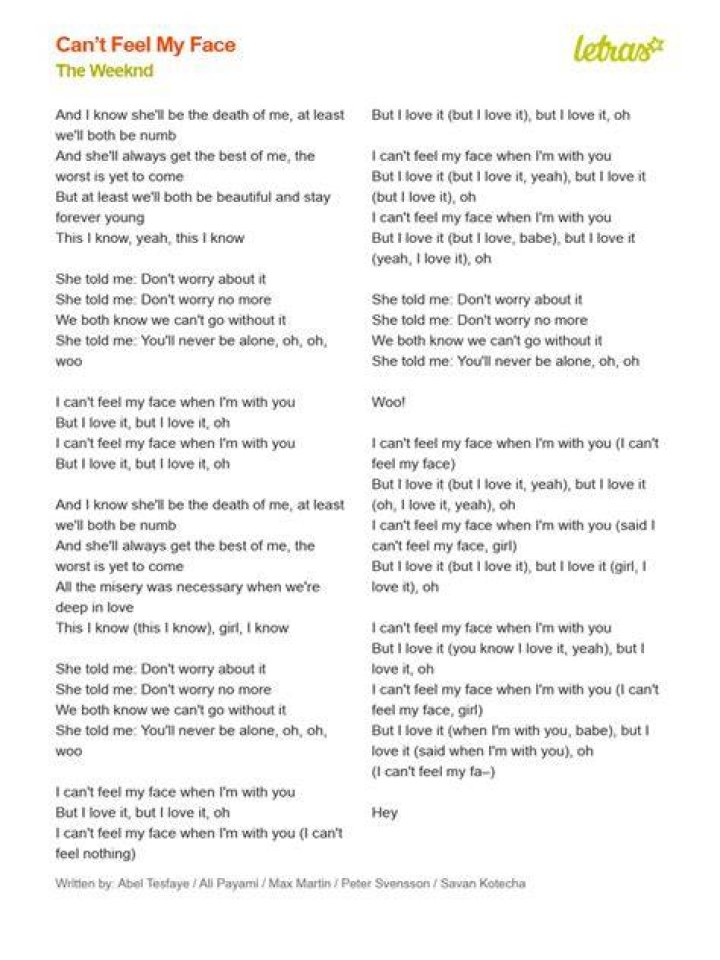 I got tattoes on my face lyrics
