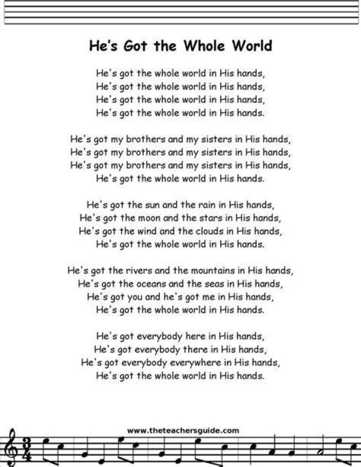 I got the world in my hands now lyrics