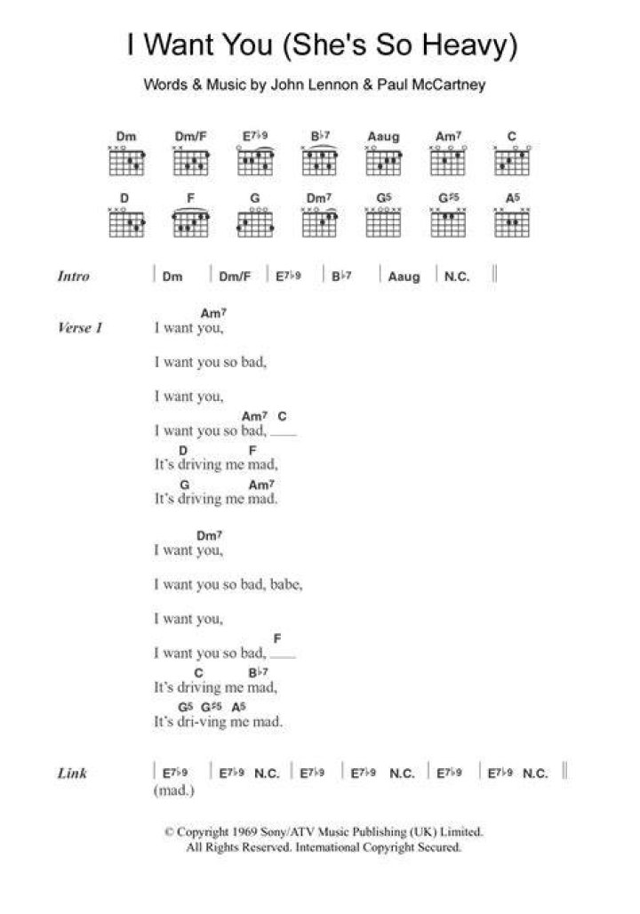 I Want You (She's So Heavy) Lyrics Meaning