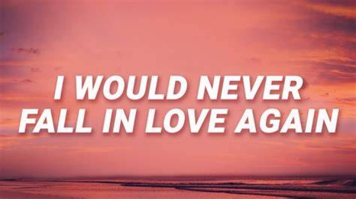 I would never fall in love again ultil i found you lyrics