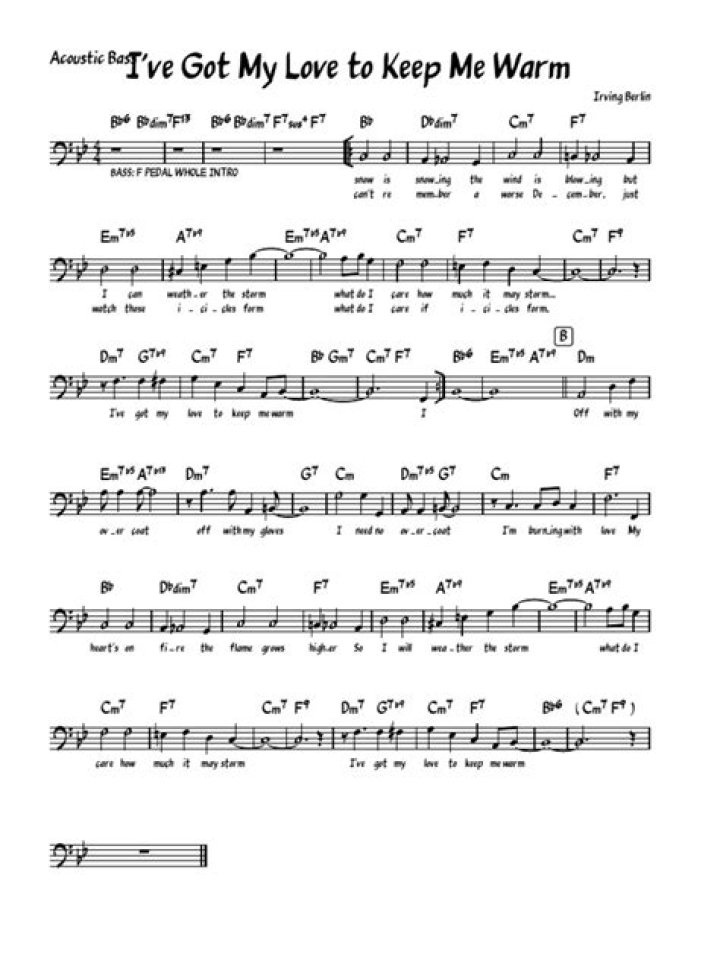 Ive got my love to keep me warm lyrics
