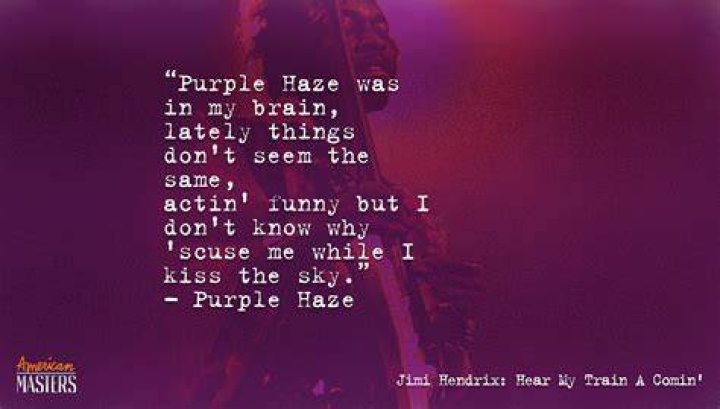 Jimi Hendrix - Purple Haze Lyrics Meaning