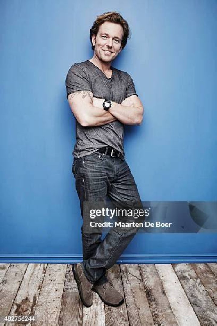 Jonathan Scarfe giving a pose during one of his photoshoots.