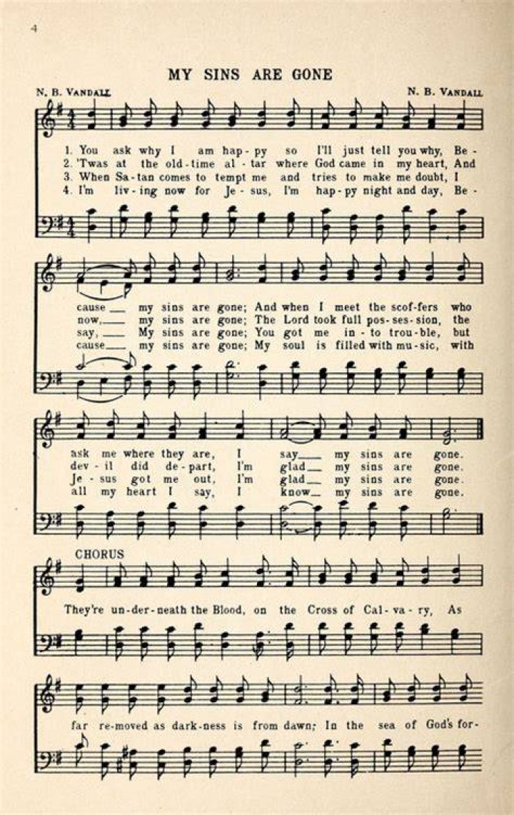 Joseph larson my sins are gone lyrics