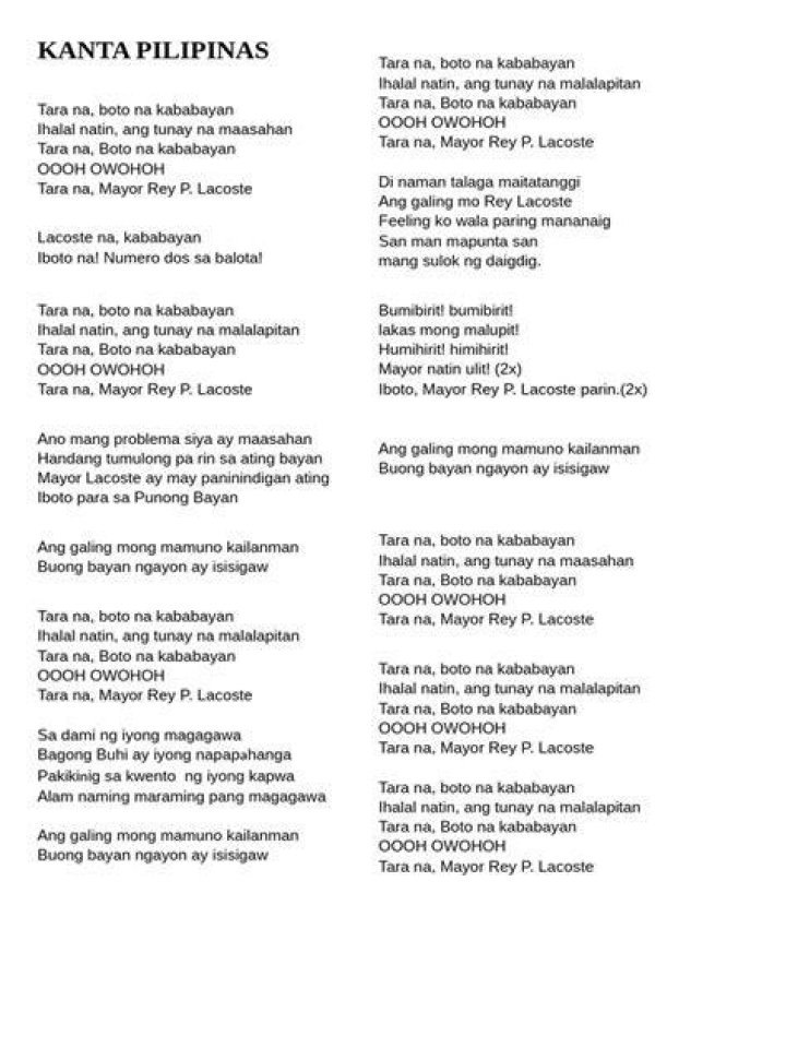 Kanta na may paghhihimik lyrics