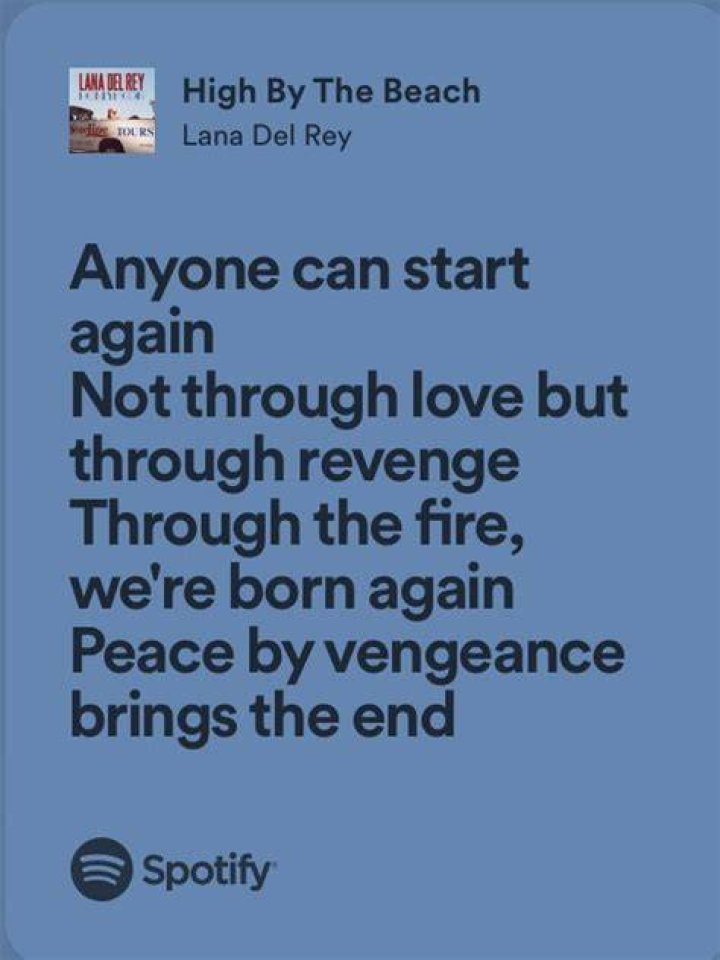 Lana Del Rey - High By The Beach Lyrics Meaning