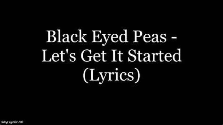 Let’s get it started lyrics
