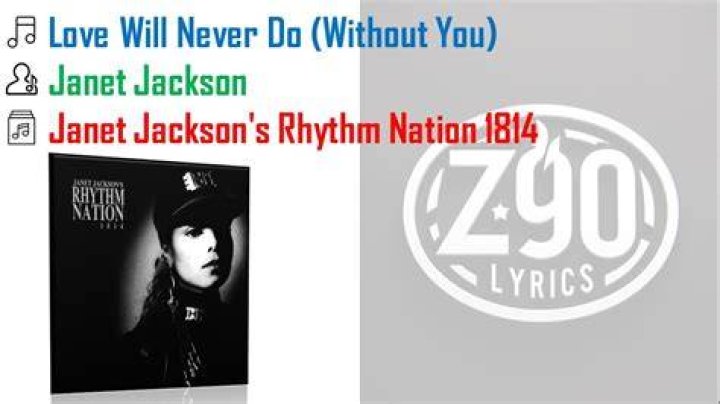 Love will never do (without you) lyrics