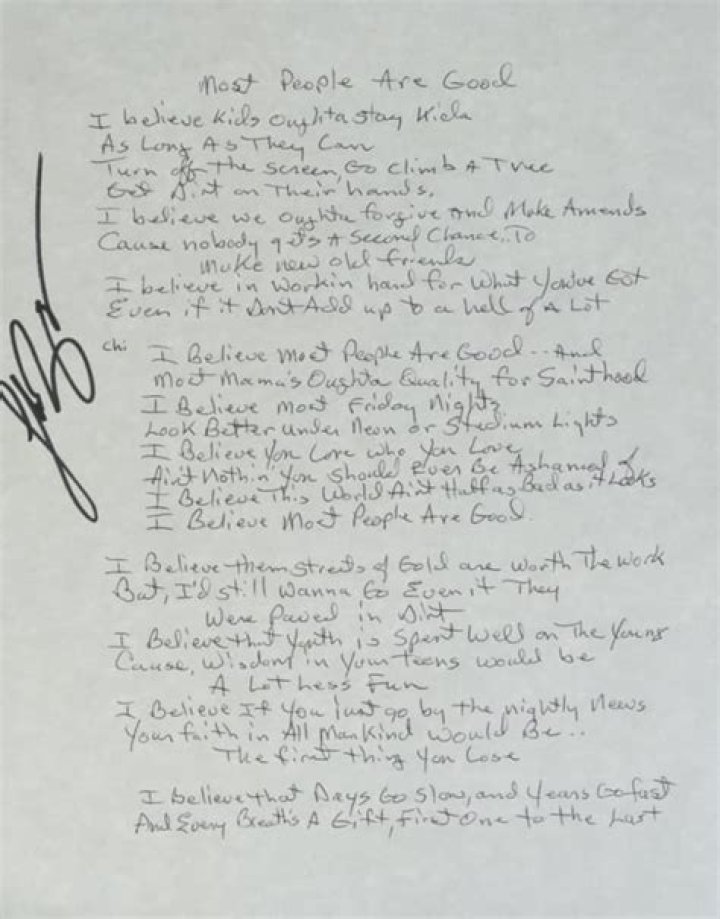 Luke bryan figurative language most people are good lyrics