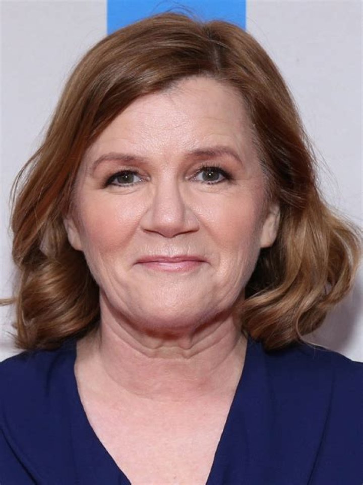 Mare Winningham poses for a picture in a brown hair