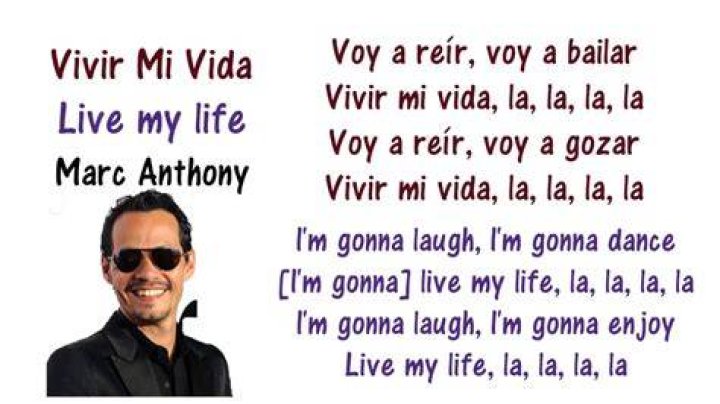 Mark anthony lyrics