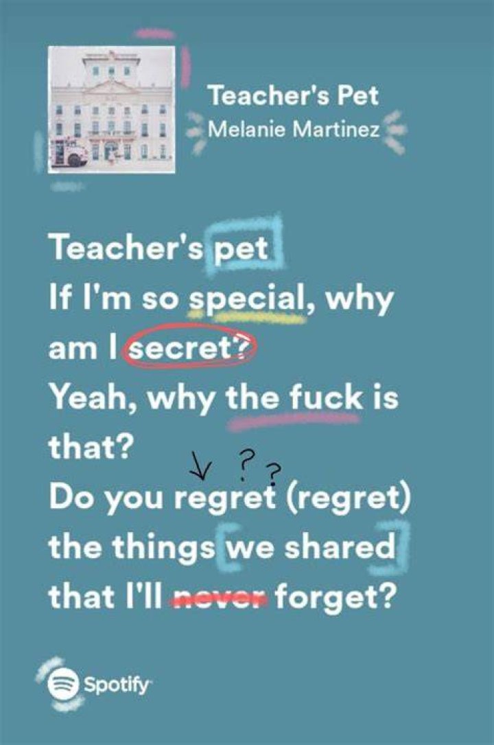 Melanie Martinez - Teacher's Pet Lyrics Meaning