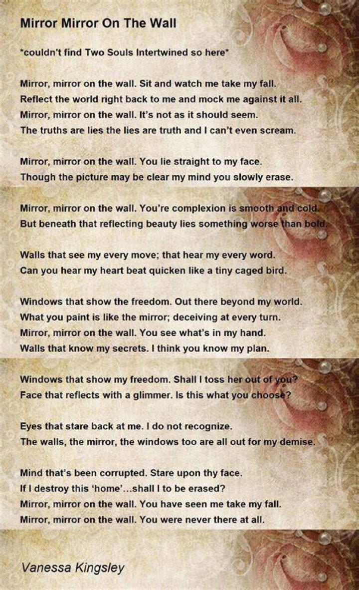 Mirror mirror on the wall who’s is the lyrics