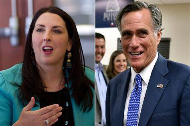 Mitt Romney and Ronna McDaniel