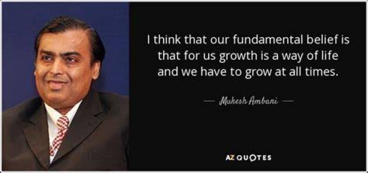 Mukesh Ambani Quote About Organisation Growth January 2024