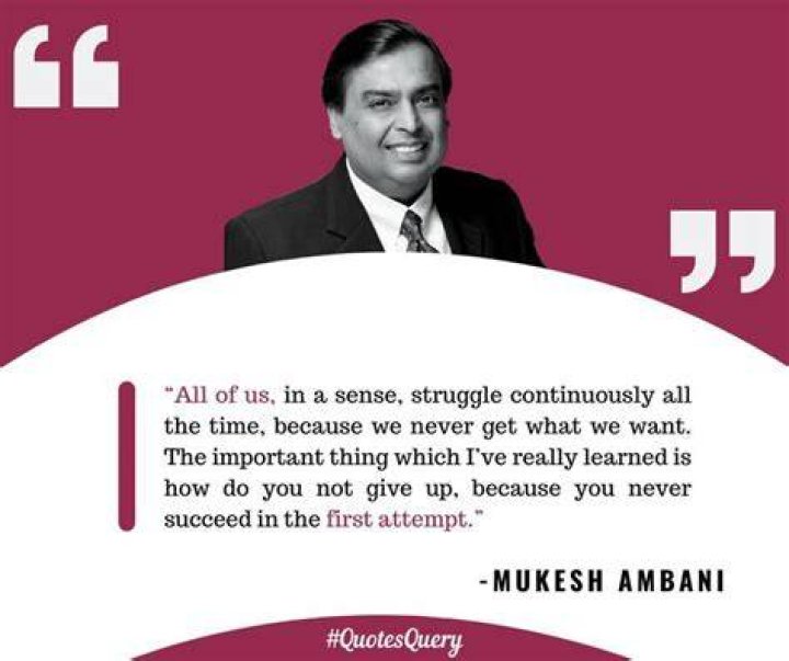 Mukesh Ambani Quote About Relationship January 2024