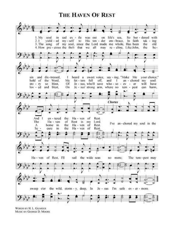 Music haven of rest lyrics