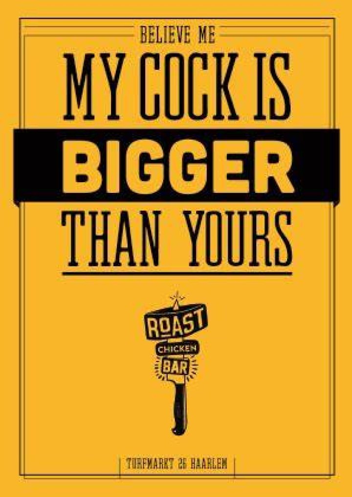 My cock is bigger than yours lyrics