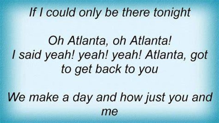 Oh atlanta lyrics