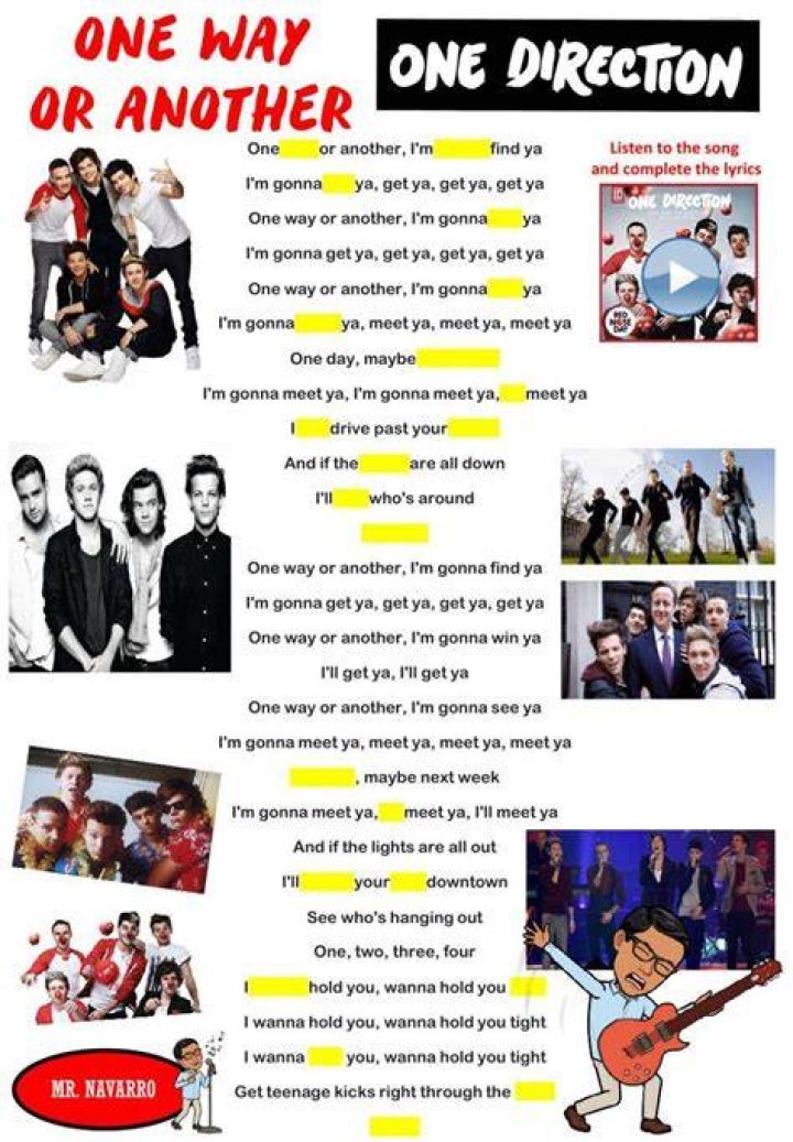 One Direction - One Way Or Another (Teenage Kicks) Lyrics Meaning
