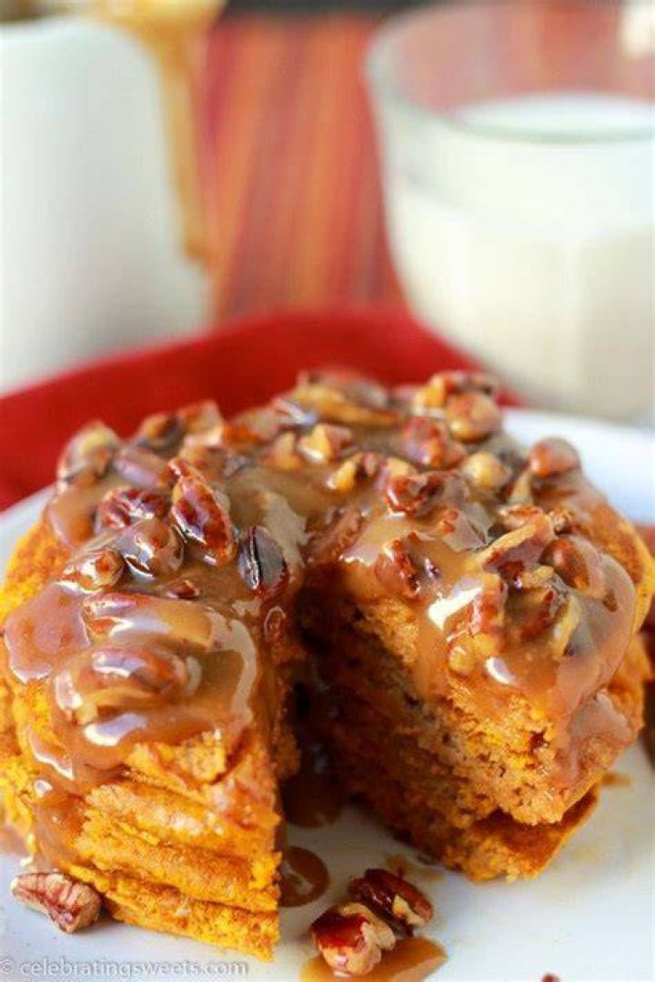 Pumpkin Pancakes - Celebrating Sweets