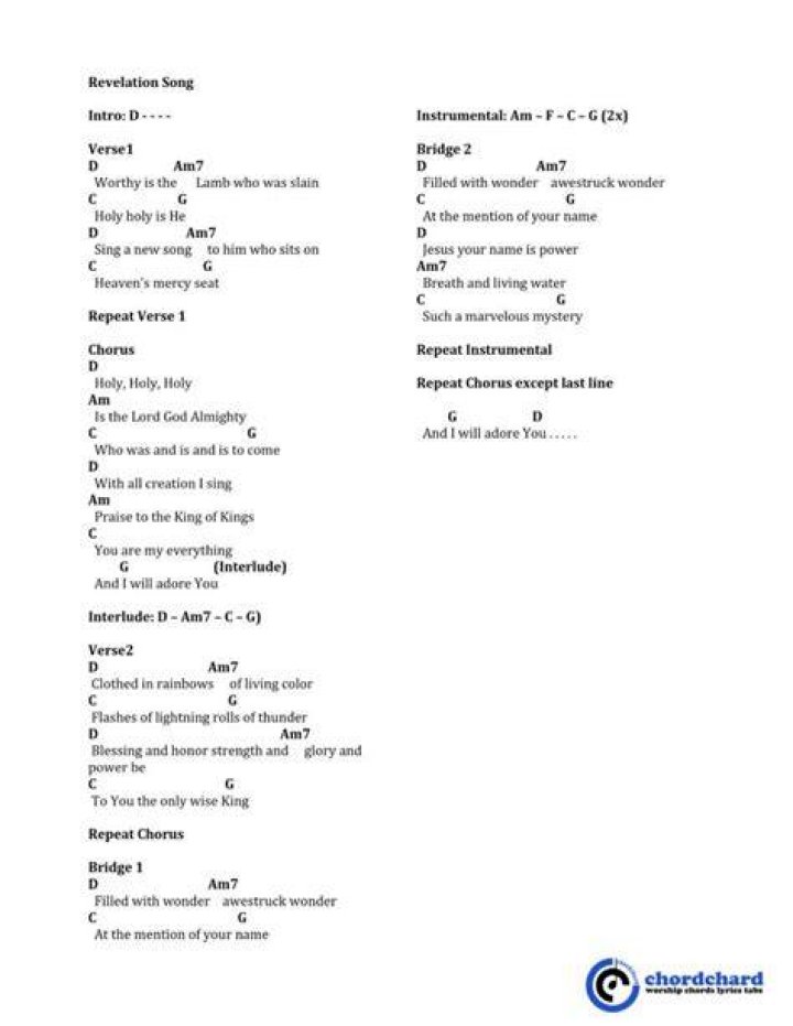 Revelation song hillsong lyrics