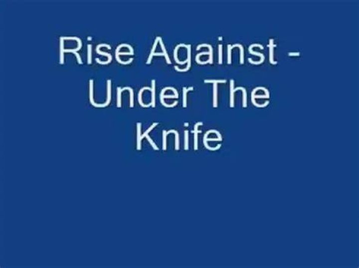 Rise Against - Under The Knife Lyrics Meaning