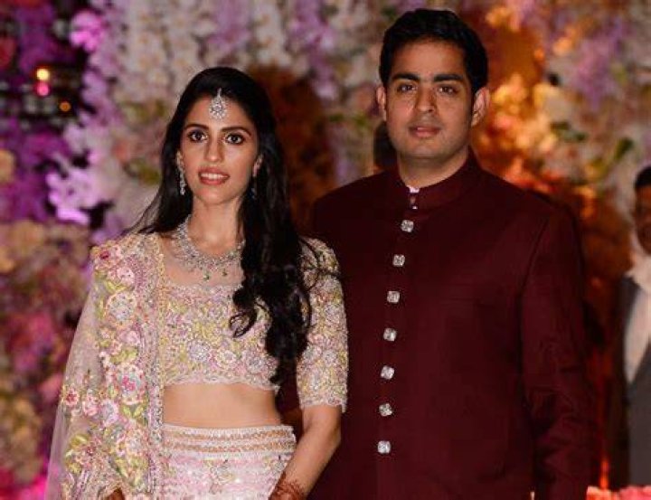 Shloka Mehta and Akash Ambani