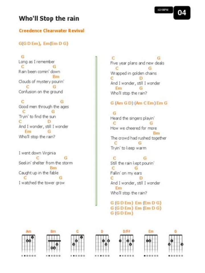 Stop the rain from pouring down lyrics